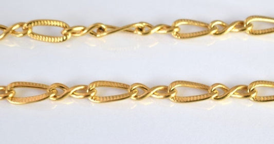 18k Gold Filled Look, EP chain 16.5"   CG21 jewelry making supplies - detail image 2