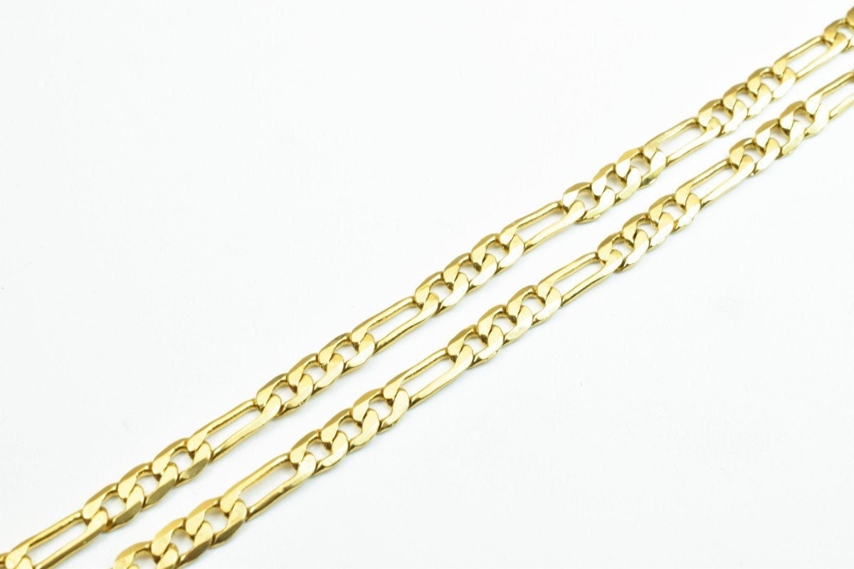 23" inch 18k Gold Filled Look, EP chain   CG95 jewelry making supplies - detail image 4
