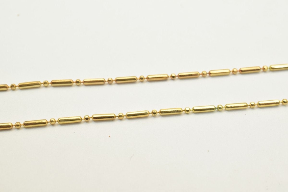 18K gold filled EP  tarnish resistant Chain 19.5" Length 2mm Width Inch CG258 jewelry making supplies - detail image 2