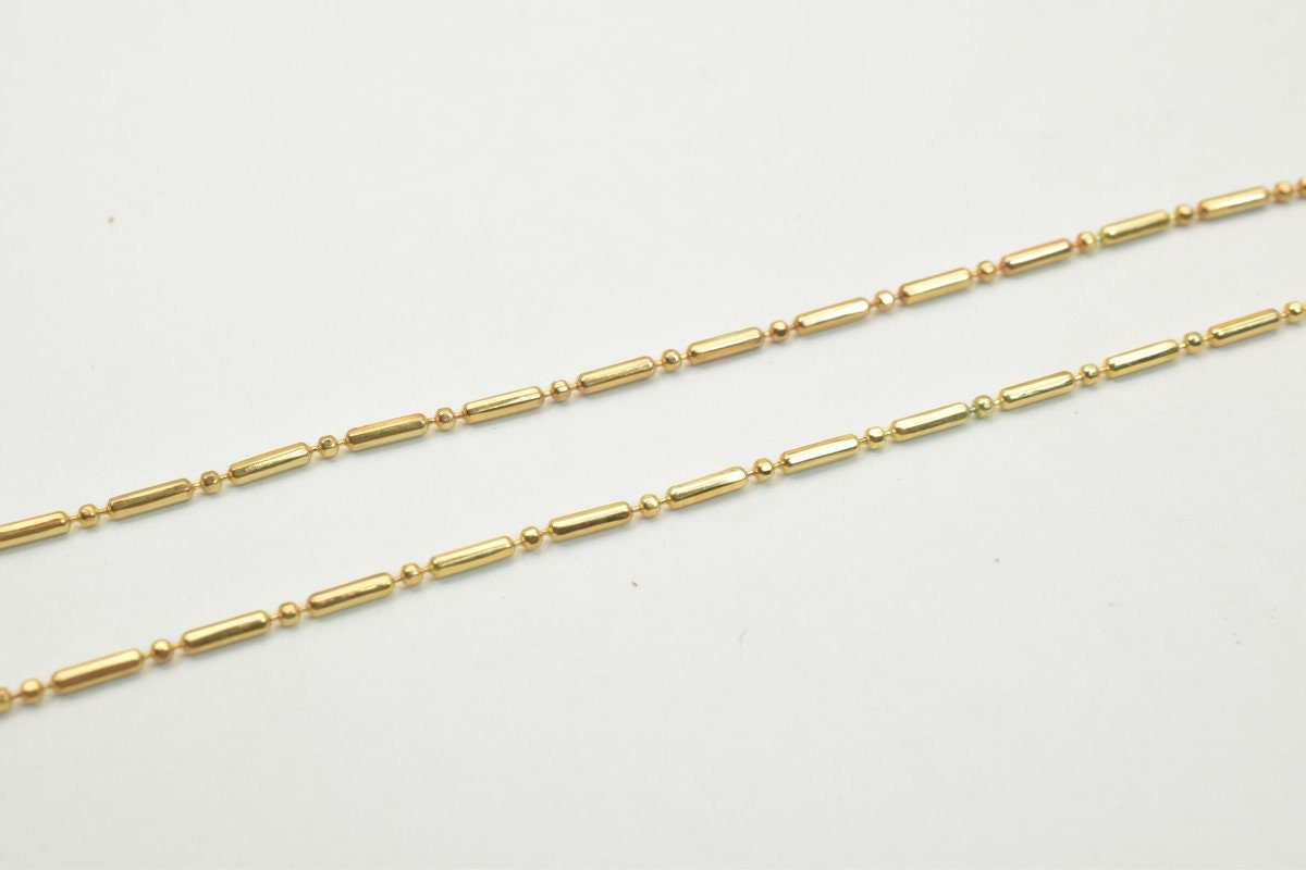 18K gold filled EP  tarnish resistant Chain 19.5" Length 2mm Width Inch CG258 jewelry making supplies - detail image 3