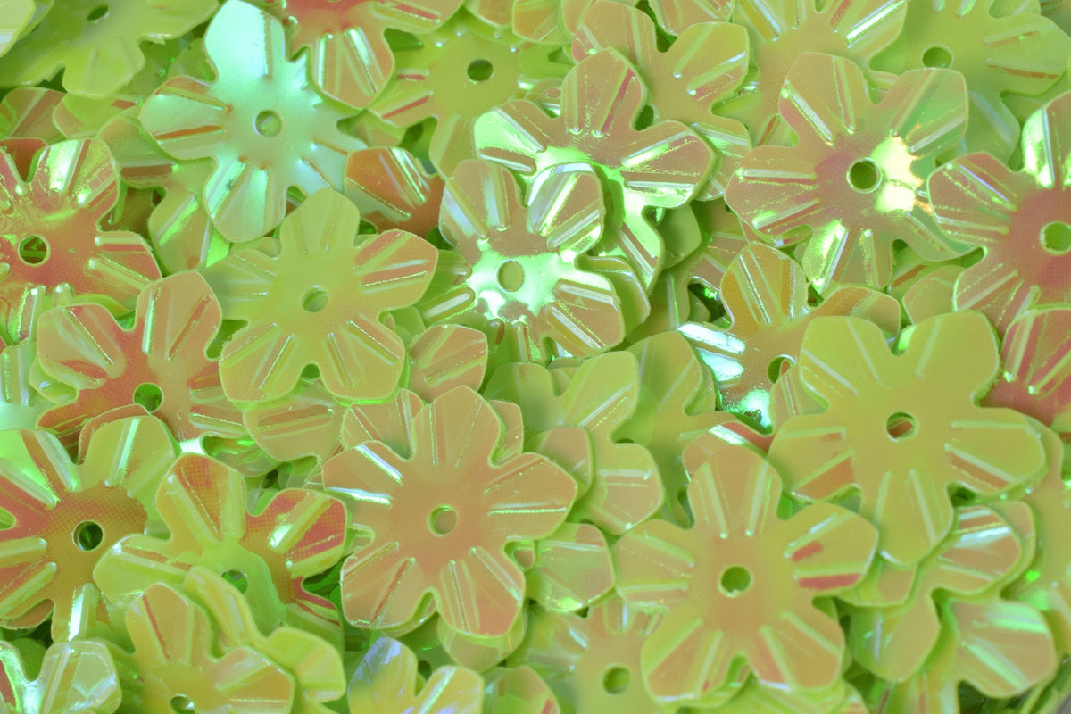 14mm Iridescent Flower Shape Sequins/Confetti Glitter w/hole/Embellishment Bridal Craft/Loose Paillettes,Wholesale Flower...