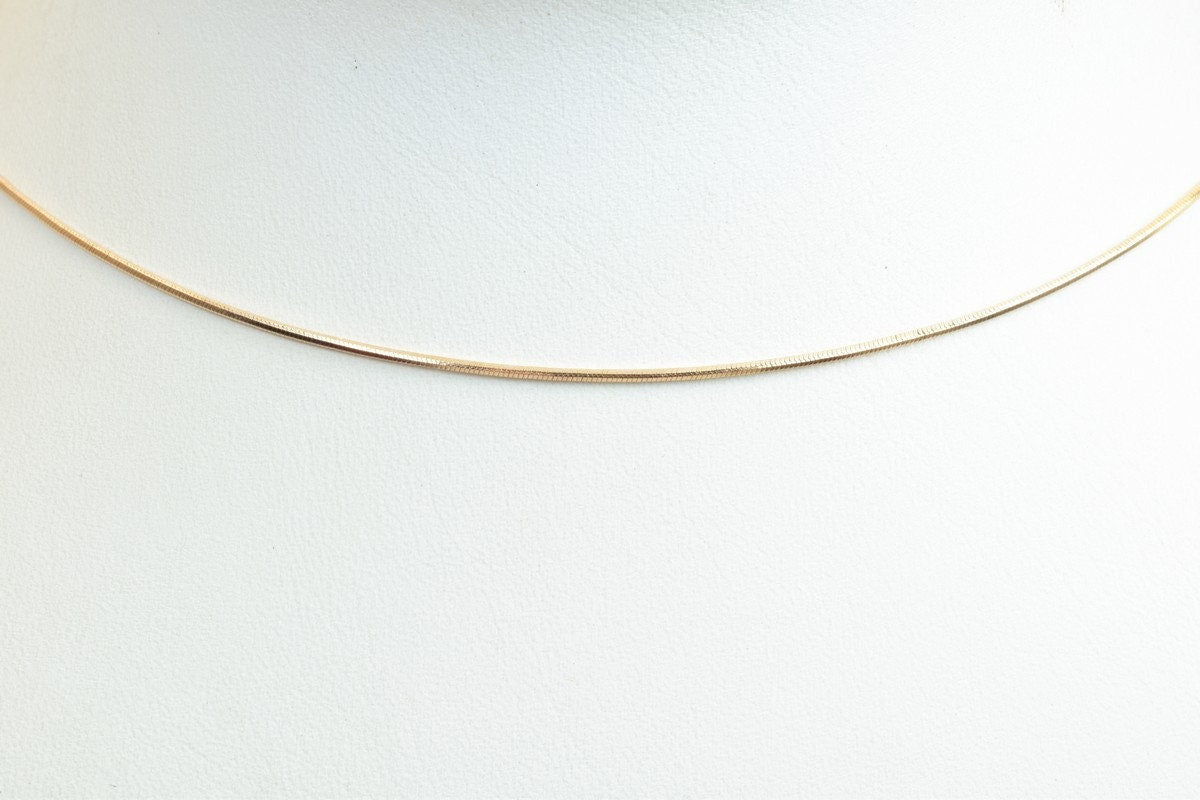 18K Rose gold filled EP tarnish resistant Chain 17.25" Inches Long 1mmThickness CG236 jewelry making supplies - detail ima...