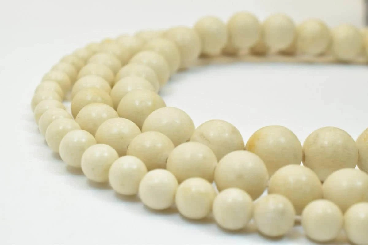 matte ivory agate gemstone round beads 6 mm 8 mm 10 mm natural stones beads natural healing stone chakra stones for jewelr...