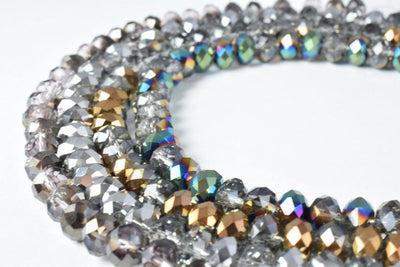 6x8mm crystal beads rondelle faceted various colored crystal beads/opaque rondelle beads,shaped crystal/beading/jewelry ma...