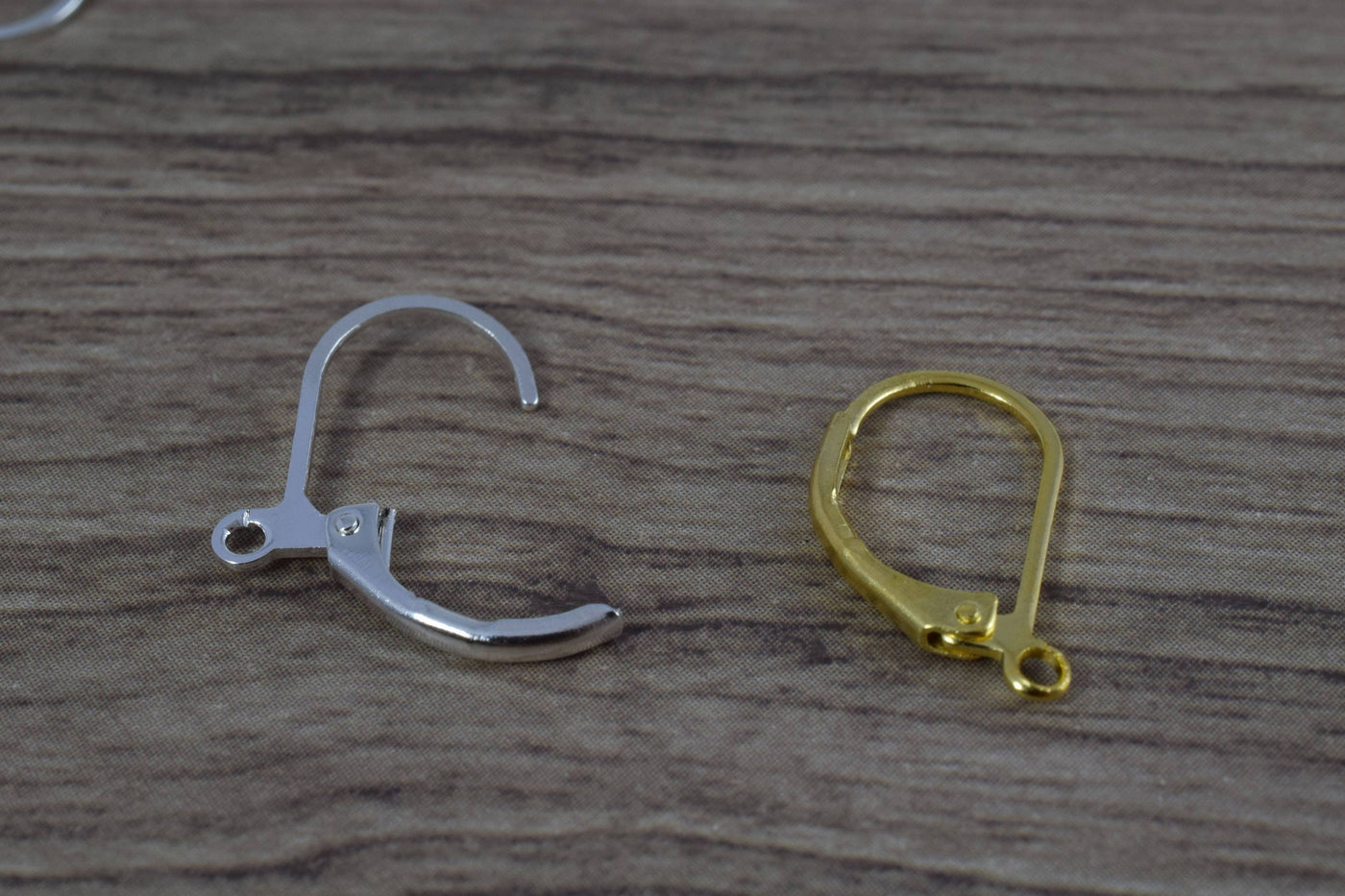 17x11mm Silver and Gold Plated Leverback Earring Finding to make your own Earring, Elegant Leverback earring findings, lev...