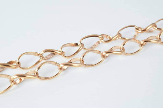 18K Pinky gold filled EP tarnish resistant Chain 23" Inch CG42 jewelry making supplies
