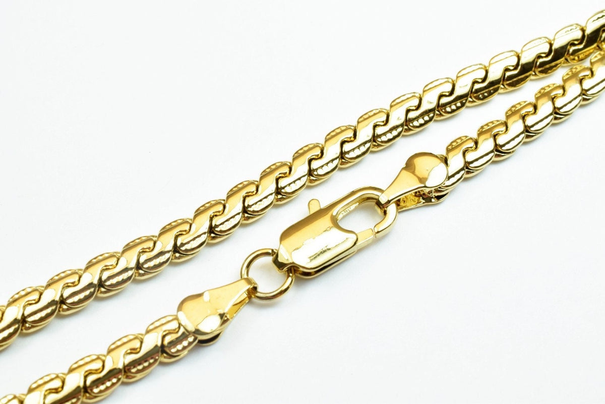 18K Gold Filled Alternative Chain Jewelry Making, 19.5" Herringbone Style (2mm Thick, Tarnish-Resistant , Unisex)