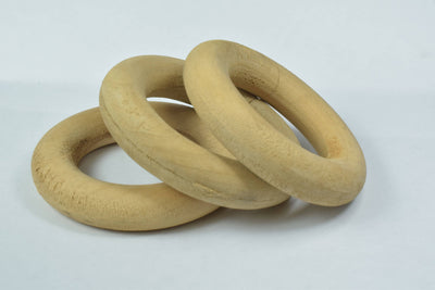 63mm Round Carved Wood Rings Round Large Hole Wooden Beads, Beading Tools,Wood Beads, Macrame Beads, Round Wooden Beads, D...