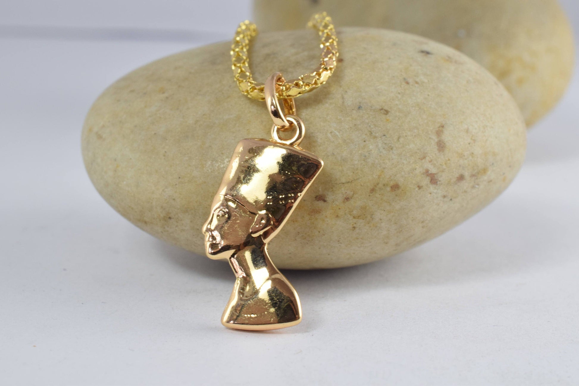 18KT Nefertiti Charm as Gold Filled* Egyptian Queen/Evil Eye Pendant, Wholesale as Gold Filled* Pendants,Egyptian Jewelry...