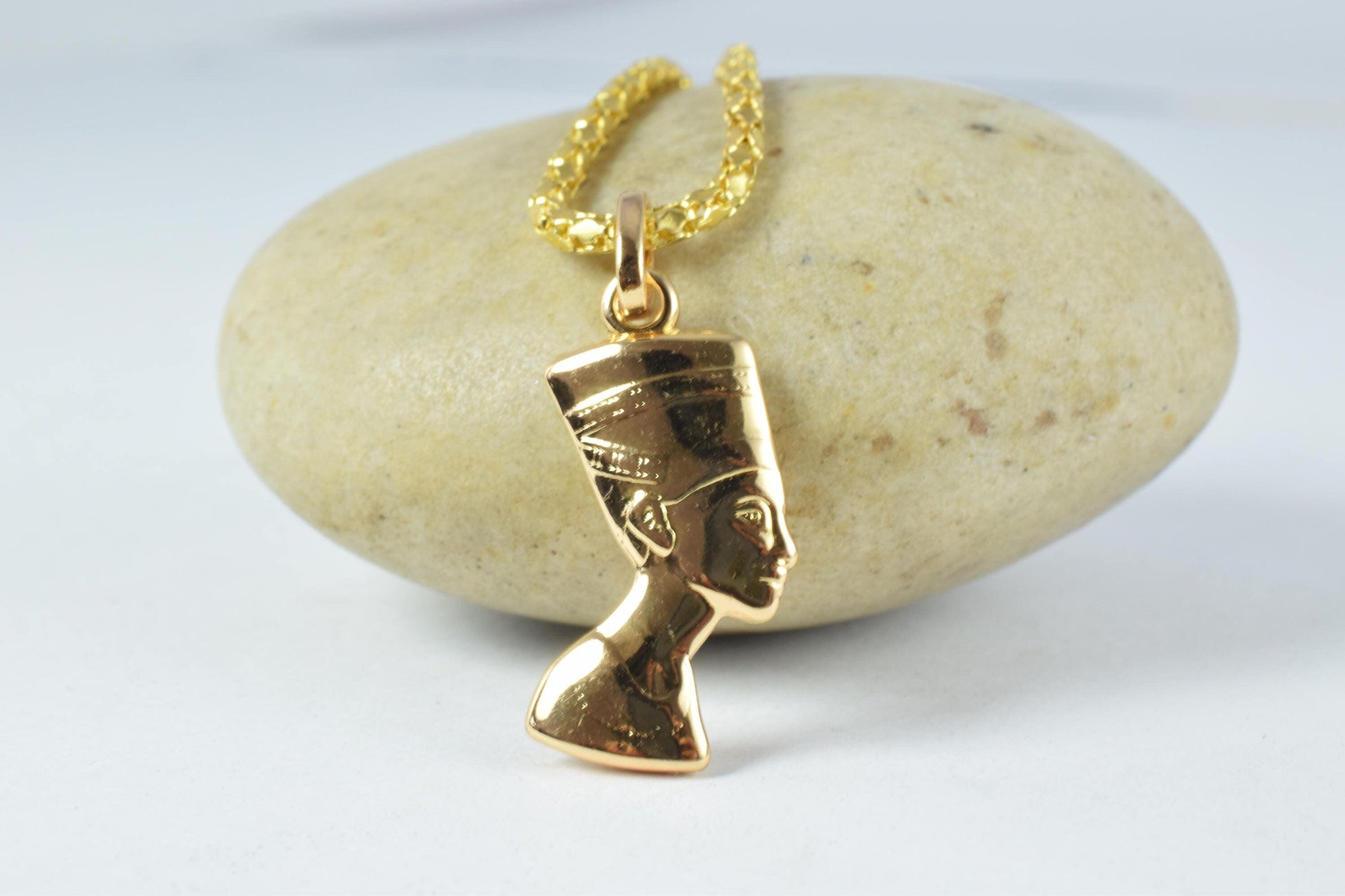 18KT Nefertiti Charm as Gold Filled* Egyptian Queen/Evil Eye Pendant, Wholesale as Gold Filled* Pendants,Egyptian Jewelry...
