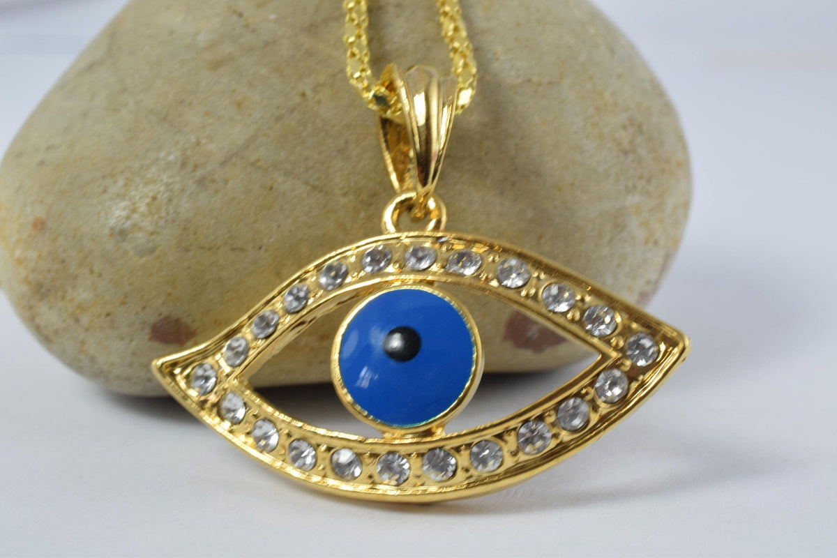 18KT Nefertiti Charm as Gold Filled* Egyptian Queen/Evil Eye Pendant, Wholesale as Gold Filled* Pendants,Egyptian Jewelry...
