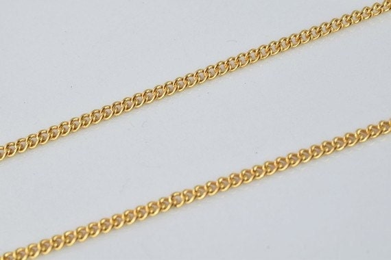 22.5" 18k Gold Filled Look, EP Chain  Cg77 jewelry making supplies
