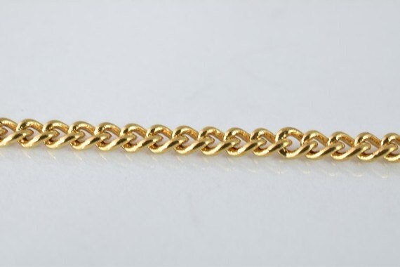22.5" 18k Gold Filled Look, EP Chain  Cg77 jewelry making supplies - detail image 2
