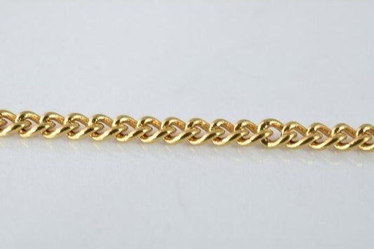22.5" 18k Gold Filled Look, EP Chain  Cg77 jewelry making supplies - detail image 2