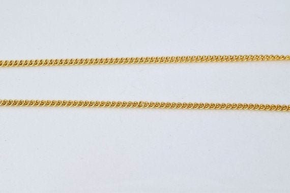 22.5" 18k Gold Filled Look, EP Chain  Cg77 jewelry making supplies - detail image 3