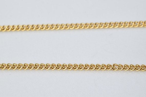 22.5" 18k Gold Filled Look, EP Chain  Cg77 jewelry making supplies - detail image 4