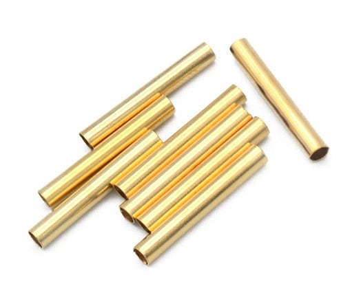 18K Gold Filled Alternative Tube Beads - Seamless Straight Plain Findings - Tarnish Resistant Finish, Jewelry DIY Parts