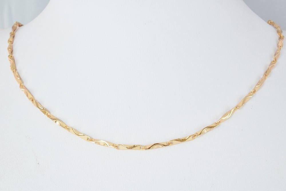 18K gold filled EP tarnish resistant Chain 23" Inch CG174 jewelry making supplies - detail image 2