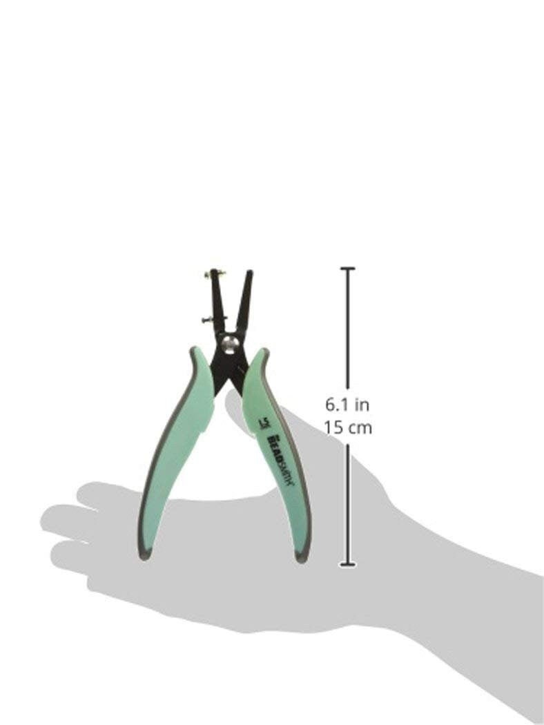 1.25mm metal hole punch pliers by beadsmith, with extra pin with gauge guard for jewelry making #plhp125 jewelry making su...