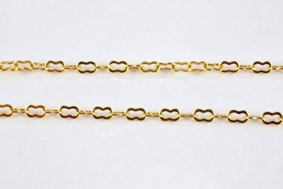 17.5" 18k Gold filled Look,EP chain  CG53 jewelry making supplies - detail image 2