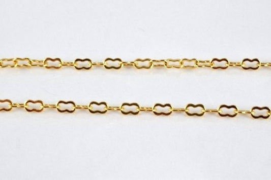 17.5" 18k Gold filled Look,EP chain  CG53 jewelry making supplies - detail image 2