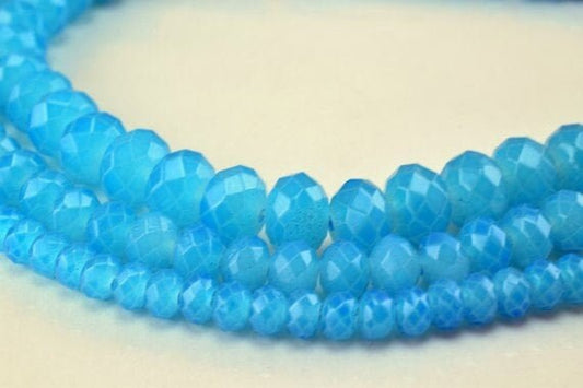 Glass Donut Rondelle Faceted Beads for Jewelry, Decoration, Chandelier 3x4mm, 4x6mm and 6x8mm. 3 Sizes Group 60 PCs each I...