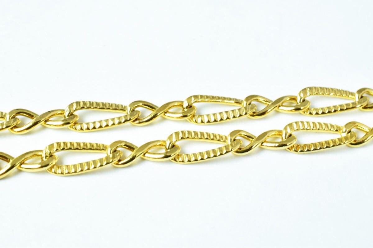 Gold filled EP tarnish resistant Chain 18KT gold filled tarnish resistant Size 17.1" Inches Long 5mm Width Item #CG194 jew...