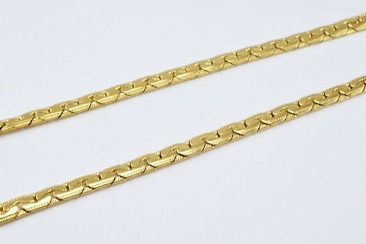 17" inches 18k gold filled EP chain "c link chain" diamond cut, gold filled findings chain for jewelry making cg136 jewelr...