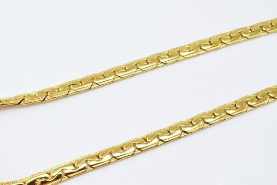 17" inches 18k gold filled EP chain "c link chain" diamond cut, gold filled findings chain for jewelry making cg136 jewelr...