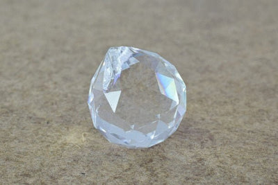 Crystal Drop Ball 40mm Clear or Clear AB Iridescent Size 40mm Faceted Chandelier Crystals Prisms Balls jewelry making supp...
