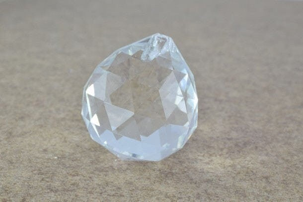 Crystal Drop Ball 40mm Clear or Clear AB Iridescent Size 40mm Faceted Chandelier Crystals Prisms Balls jewelry making supp...