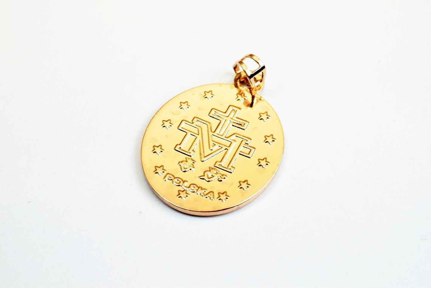 18k pinky gold filled EP tarnish resistant holy virgin mary pendant saint mary charm pendants size 32.5x25mm for jewelry m...