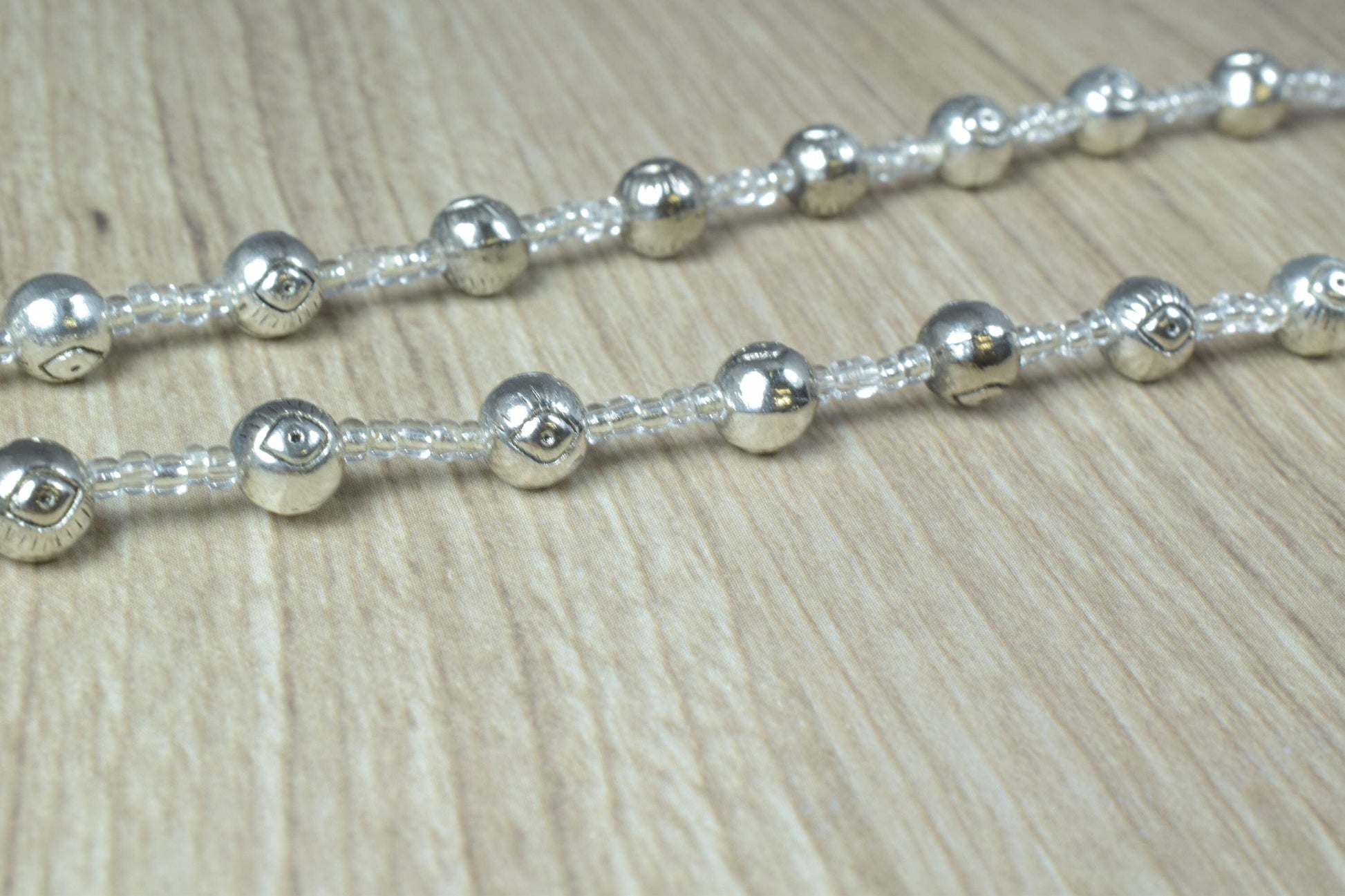 7mm Metal Evil Eye Alloy Beads/30 PCs per strand/15" inch strand/Wholesale/1.5mm beads hole/Metal Evil Eye Beads,Zinc Allo...
