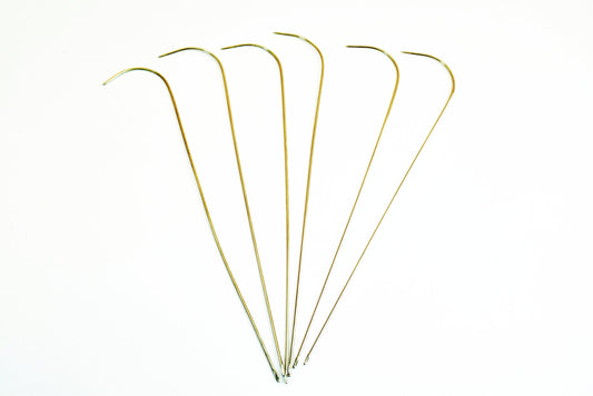 4 PCs Big Eye Curved Beading Needles For Seed Beads Spinner Tools "J" Needles jewelry making supplies