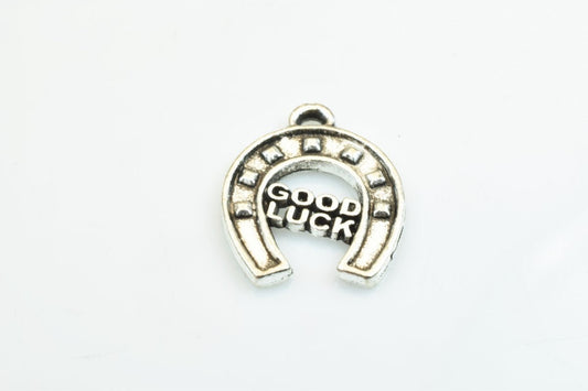 15 PCs Horseshoes Good Luck Charms Alloy Antique Silver Size 17x14.5mm Jump Ring Size 1mm For Jewelry Making jewelry makin...