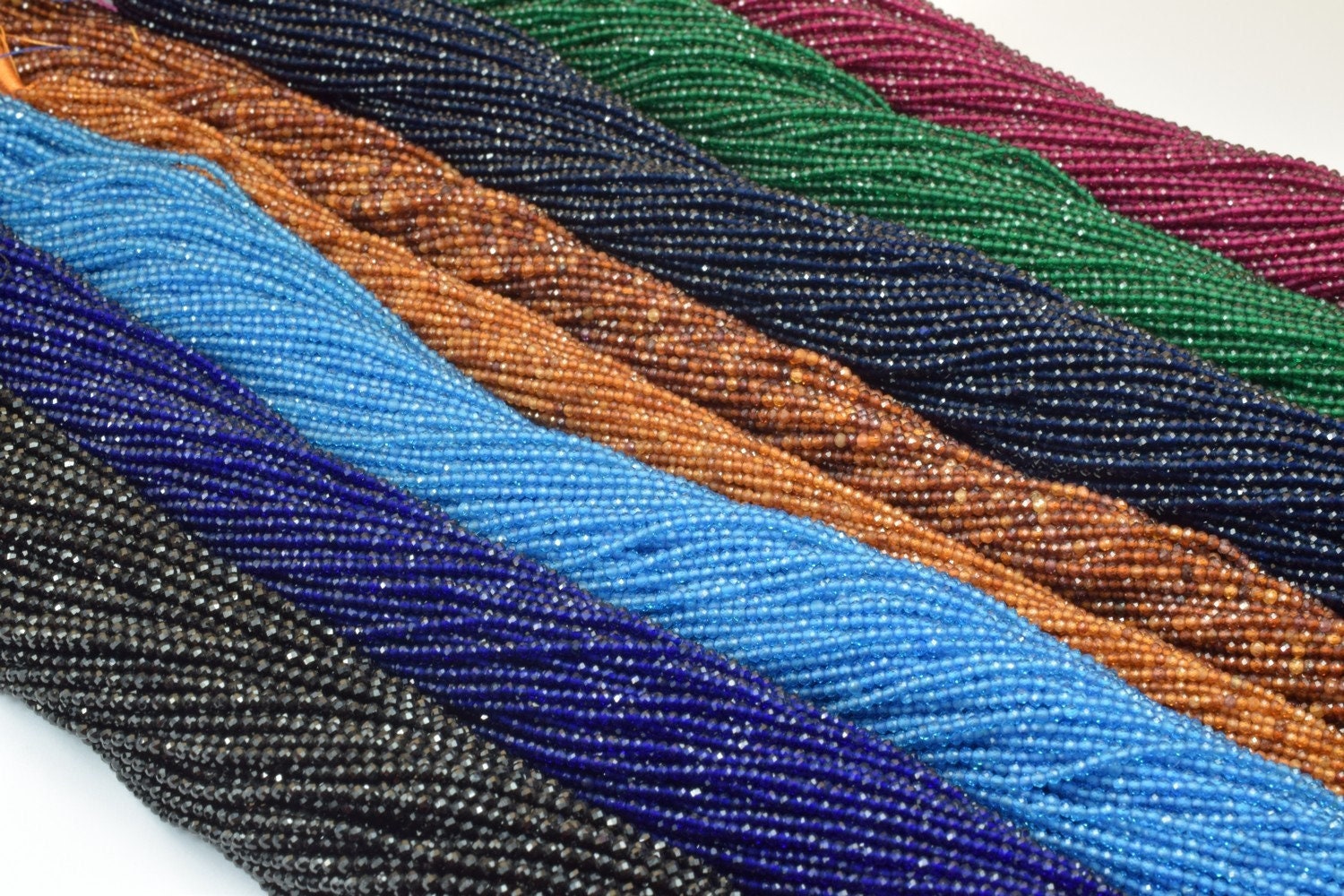CZ Cubic Zirconia Micro Faceted Rondelle Beads Size 2mm/2.5mm/3mm Zircon Beads For Jewelry Making jewelry making supplies...