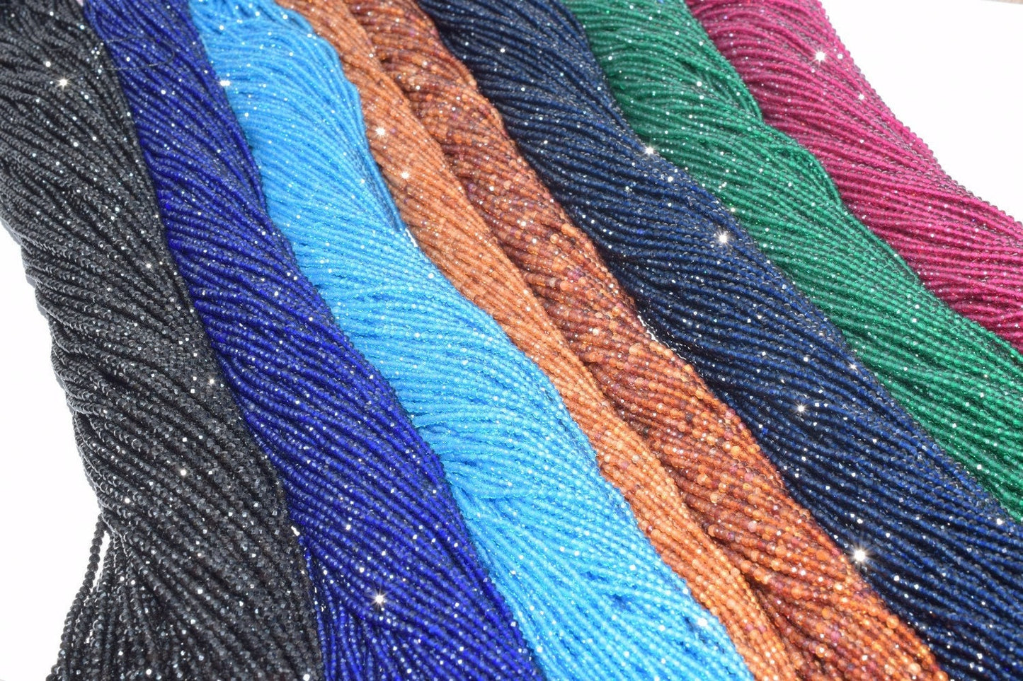 CZ Cubic Zirconia Micro Faceted Rondelle Beads Size 2mm/2.5mm/3mm Zircon Beads For Jewelry Making jewelry making supplies...