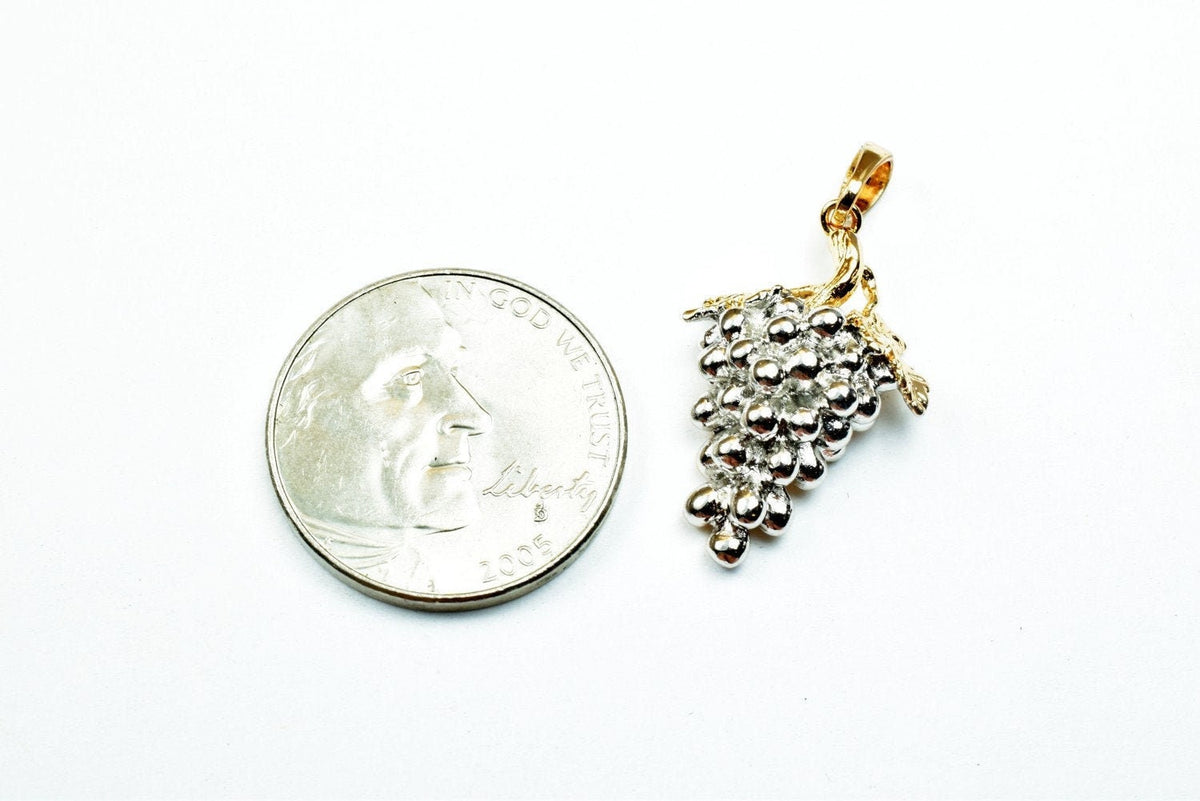 18K as Gold Filled* Bunch of Grapes Pendant Charm Size 23x15mm as Gold Filled* Pendant For Jewelry Making GP148 jewelry ma...