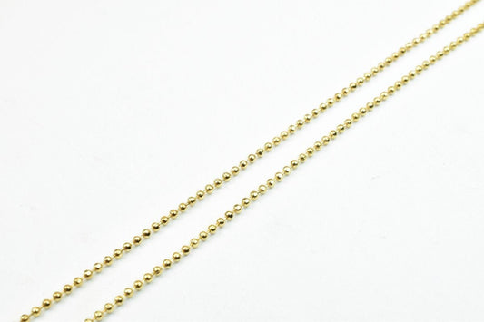 18K GF gold filled EP tarnish resistant Chain 17.25" Inch Round Ball Thickness 1mm For Jewelry Making CG267 jewelry making...