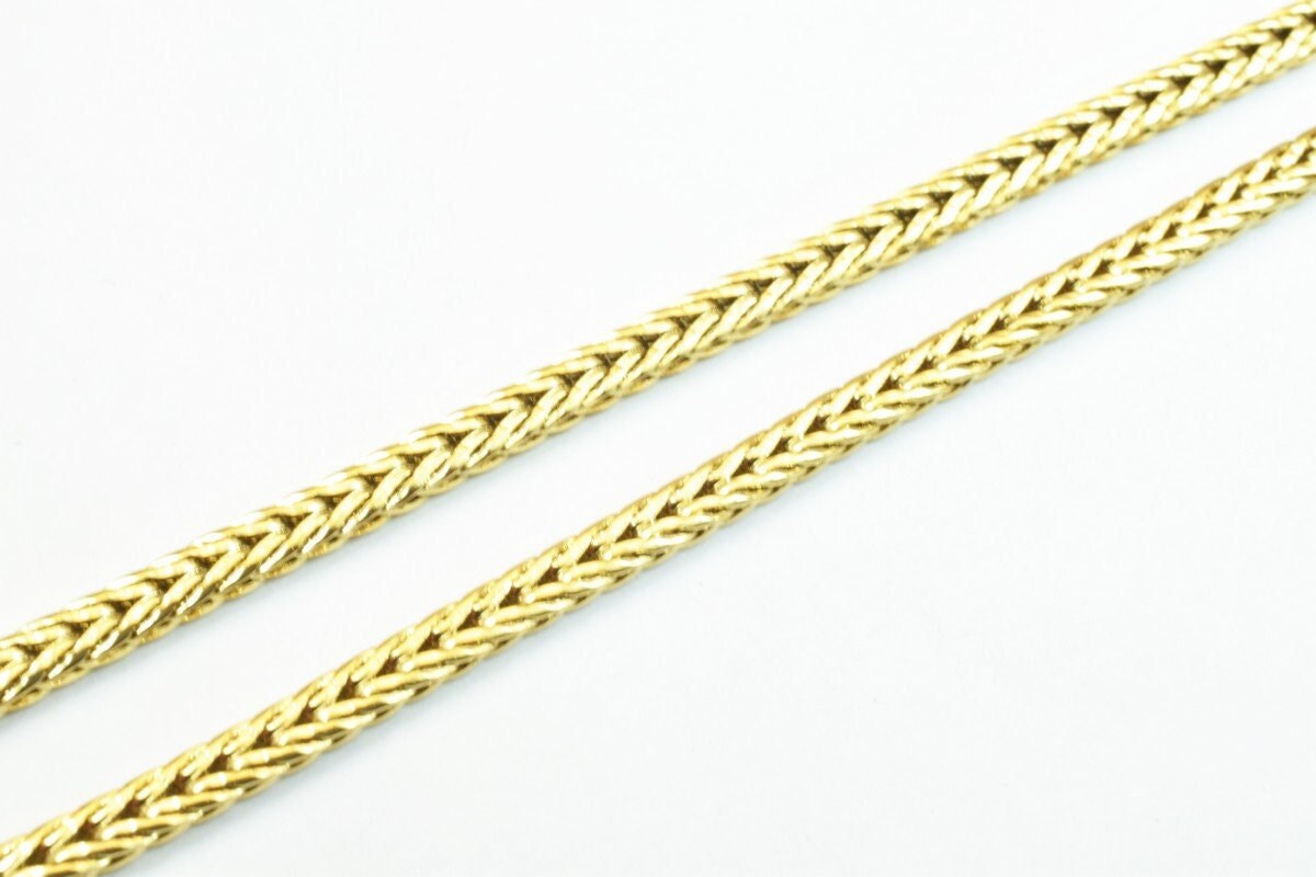 18K gold filled EP tarnish resistant Chain 17.75" Inches Long 3mm width 2mm Thickness For Jewelry Making CG304 jewelry mak...