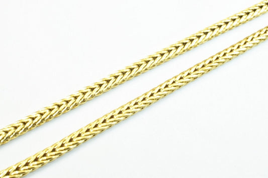 18K gold filled EP tarnish resistant Chain 17.75" Inches Long 3mm width 2mm Thickness For Jewelry Making CG304 jewelry mak...