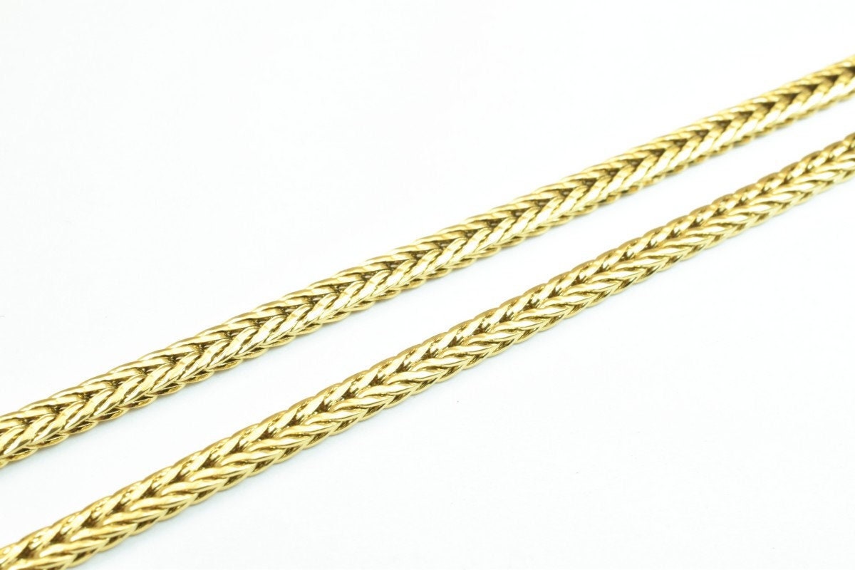 18K gold filled EP tarnish resistant Chain 17.75" Inches Long 3mm width 2mm Thickness For Jewelry Making CG304 jewelry mak...