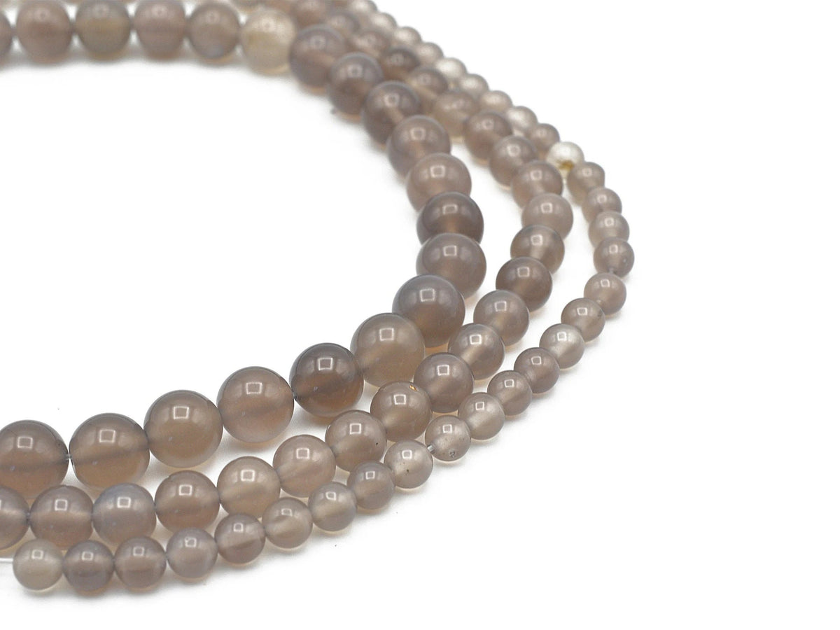 dark gray quartz gemstone round beads size 6 mm 8 mm 10 mm natural stones beads healing chakra stones for jewelry making 3...