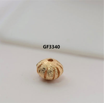 18K Gold Filled Look, EP Diamond Cut Bead  8mm/7x9mm   GF3333/ GF3340 jewelry making supplies - detail image 7