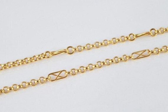 Gold filled EP tarnish resistant chain 17" inch 18k gold filled gold tone findings for  jewelry making cg46 jewelry making...
