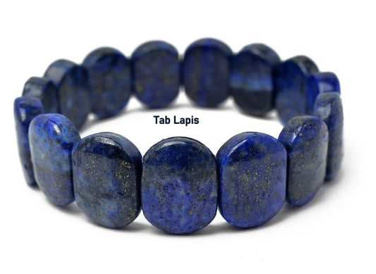 Egyptian Lapis Lazuli Gemstone Bracelet Findings For Jewelry Making 70mm Round jewelry making supplies - detail image 2