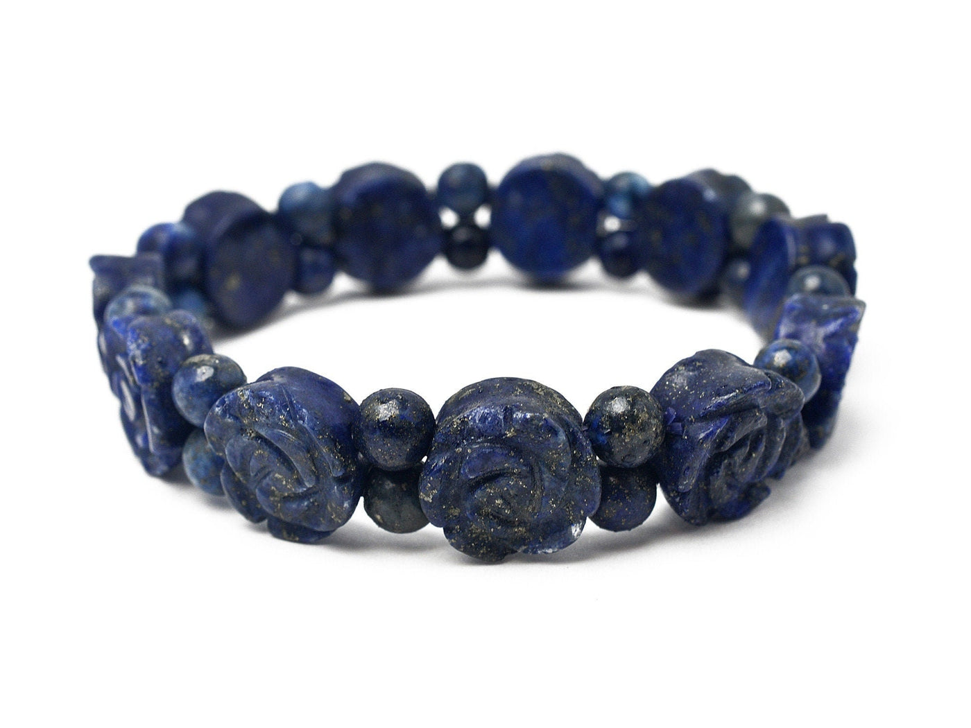 Egyptian Lapis Lazuli Gemstone Bracelet Findings For Jewelry Making 70mm Round jewelry making supplies - detail image 8