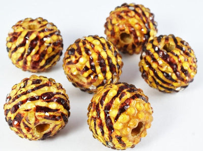 22mm Textured Animal Safari Print Resin Wooden Round Beads, Wooden beads, Wholesale Bead, Basketball Wives Bead,Rhinestone...