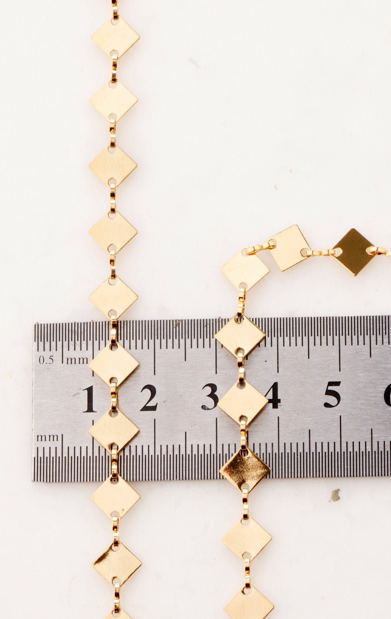 9mmx6mm Gold Plated Chain Fancy Cable Chain/Diamond Link Chain 18K Gold plated Chain Sold by Foot For Jewelry Making GFC09...