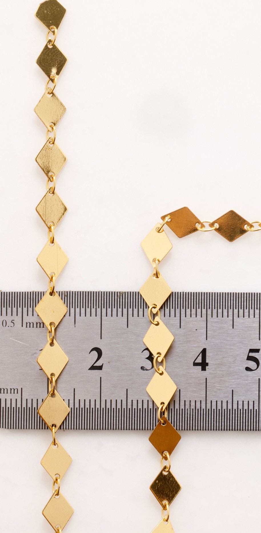 9mmx6mm Gold Plated Chain Fancy Cable Chain/Diamond Link Chain 18K Gold plated Chain Sold by Foot For Jewelry Making GFC09...